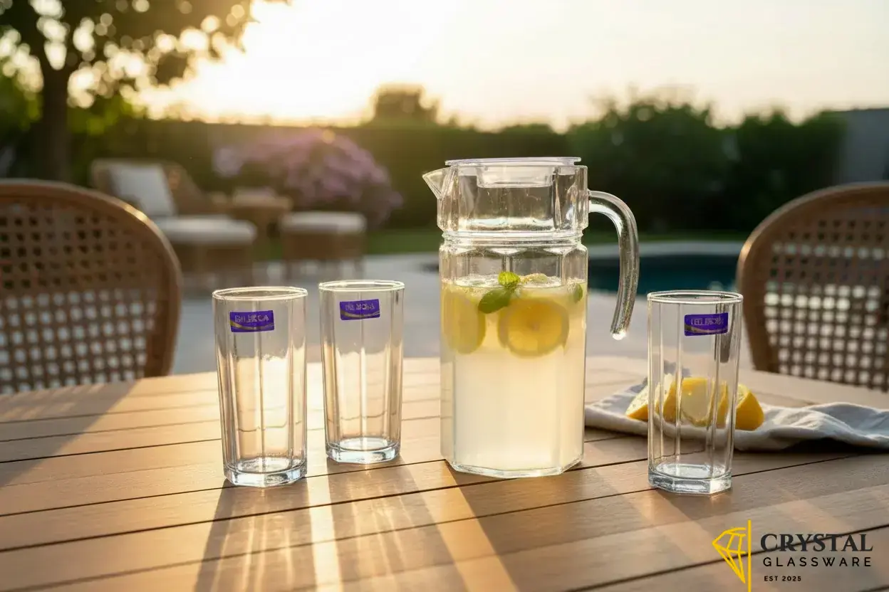 Water Set Jug Glass Imported